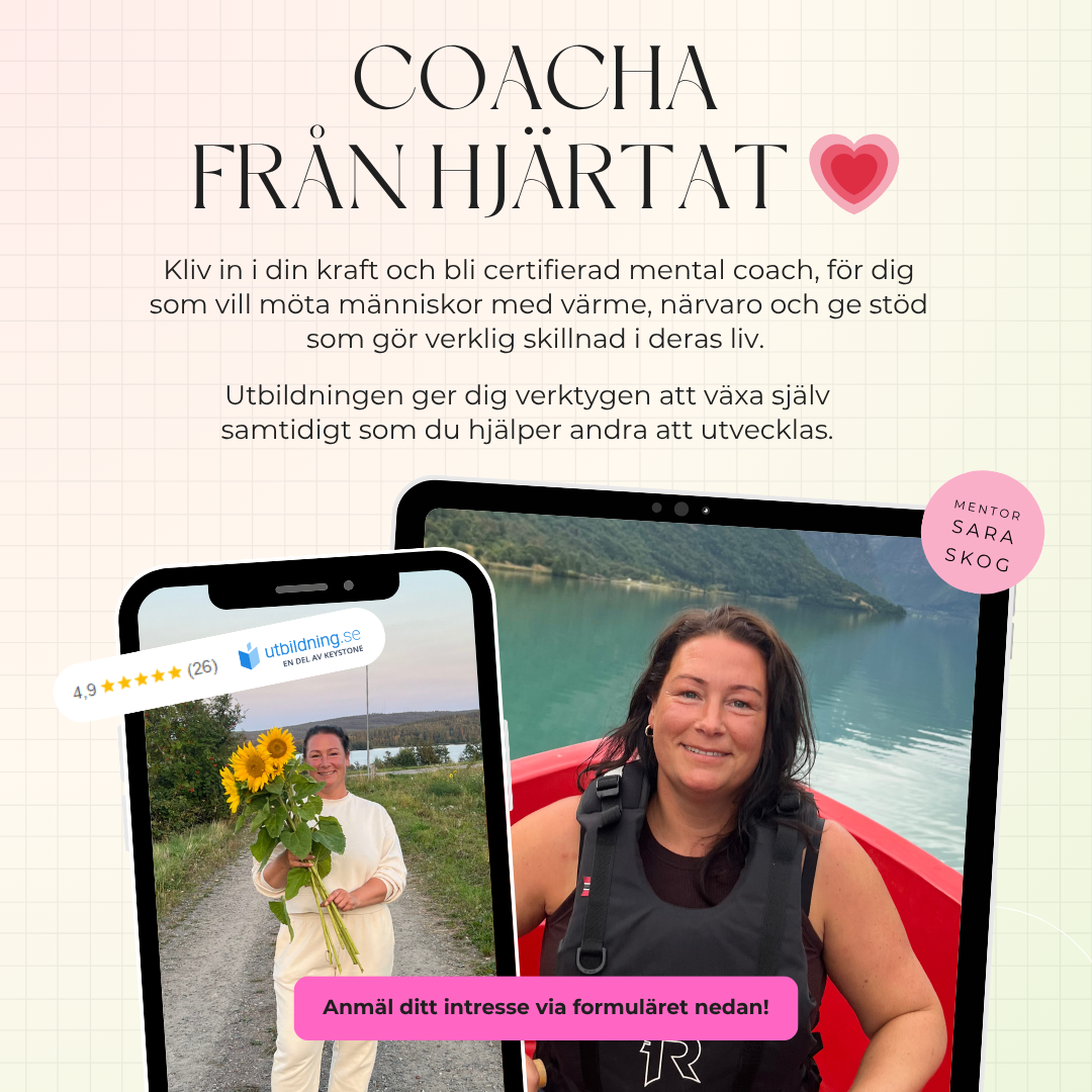 Hälsomotiv coaching advertisement